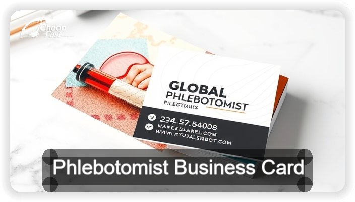 Phlebotomist business card design sample