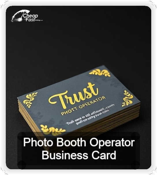 Photo Booth Operator business card design sample