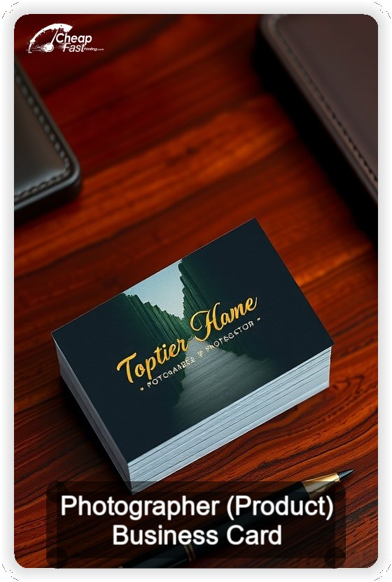 Photographer Product business card design sample