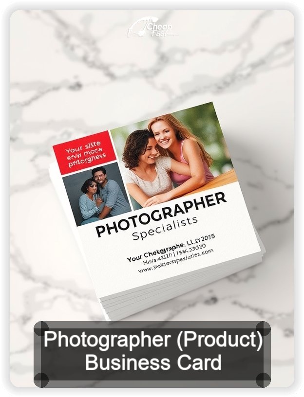Photographer Product business card design sample