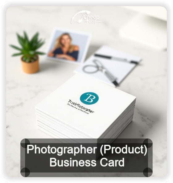 Photographer Product business card design sample