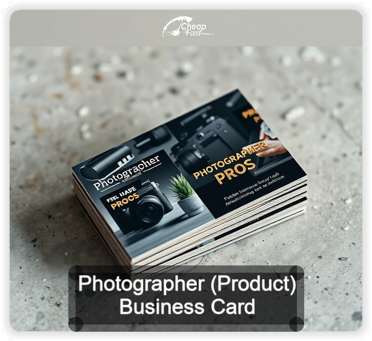 Photographer Product business card design sample