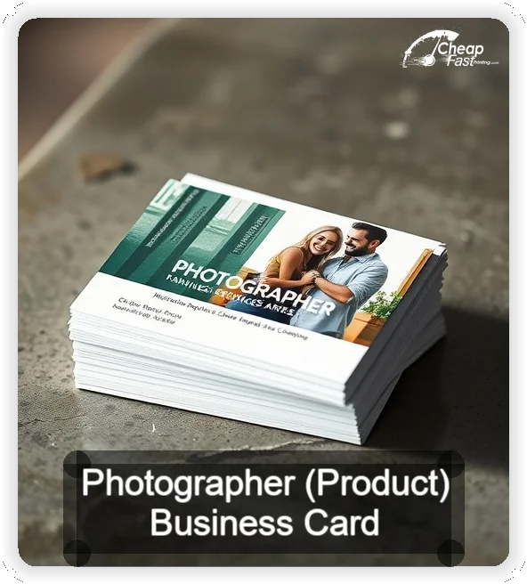 Photographer Product business card design sample