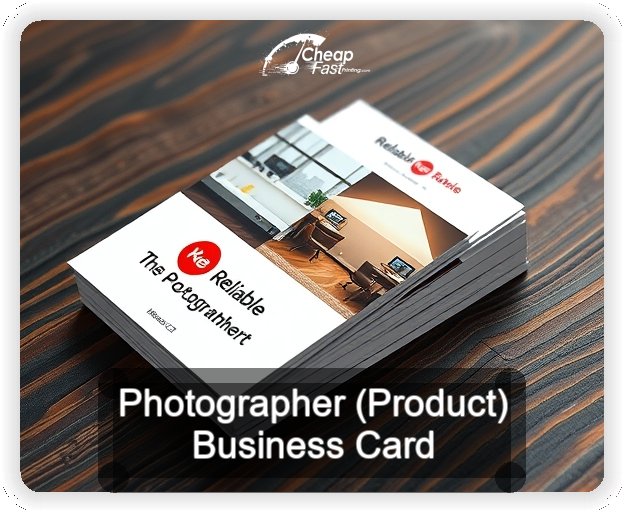 Photographer Product business card design sample