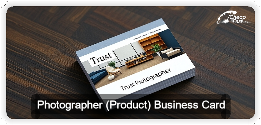 Photographer Product business card design sample