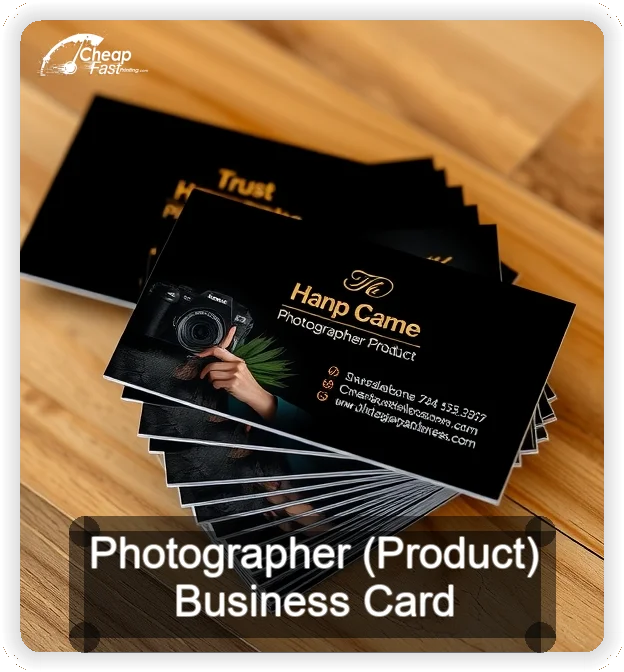 Photographer Product business card design sample