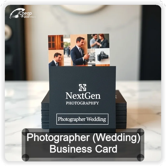 Photographer Wedding business card design sample