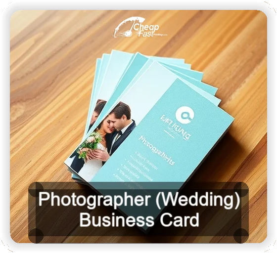 Photographer Wedding business card design sample