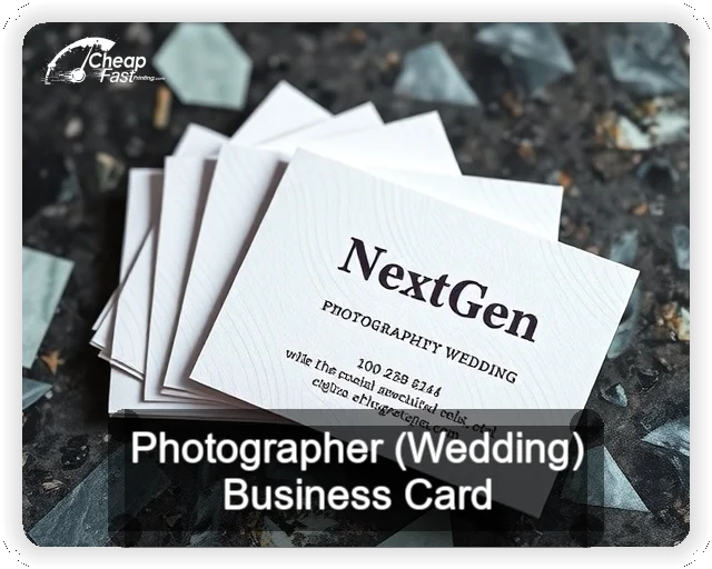 Photographer Wedding business card design sample