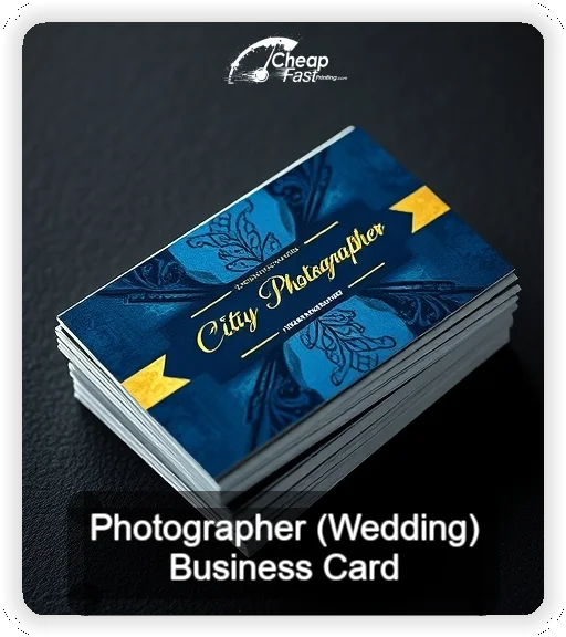 Photographer Wedding business card design sample