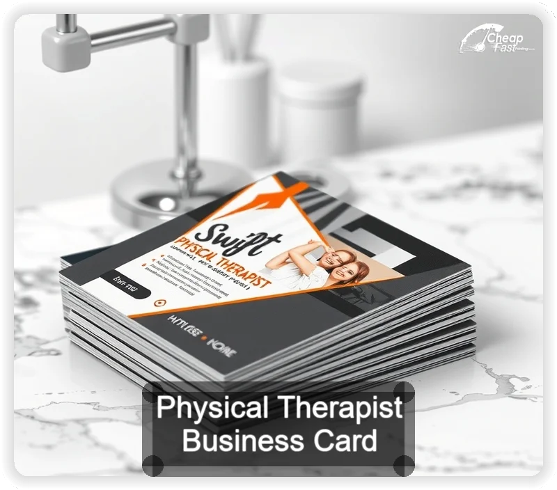 Physical Therapist business card design sample