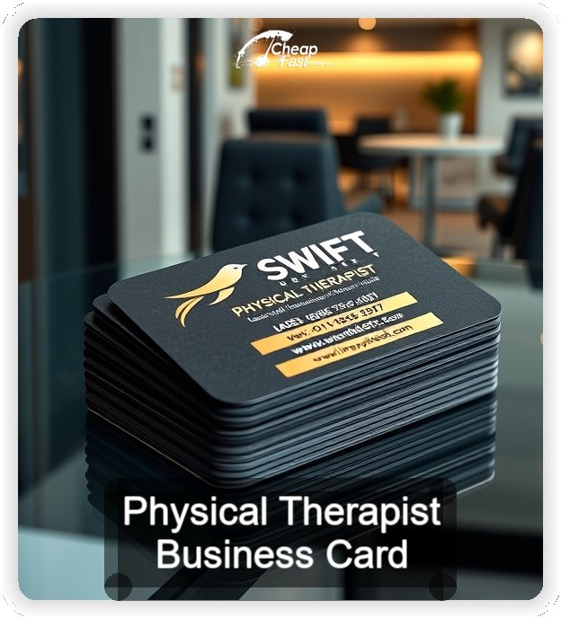 Physical Therapist business card design sample