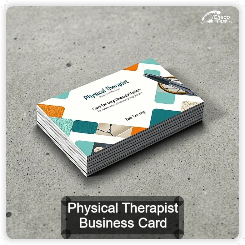Physical Therapist business card design sample