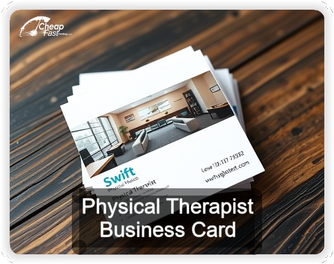 Physical Therapist business card design sample