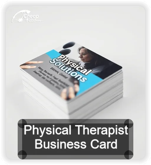 Physical Therapist business card design sample