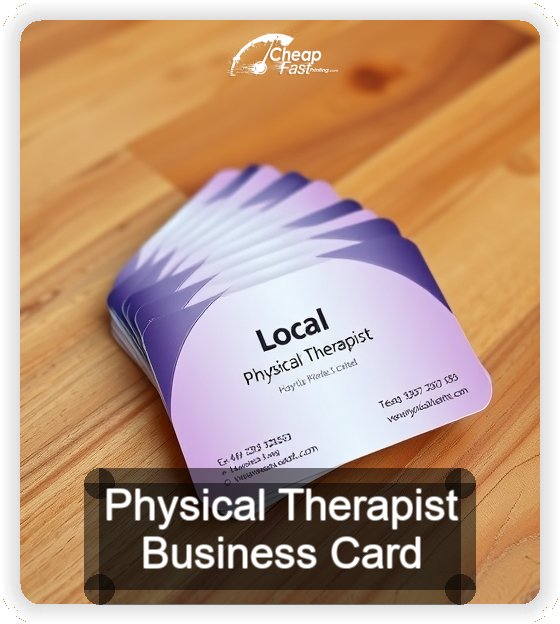 Physical Therapist business card design sample