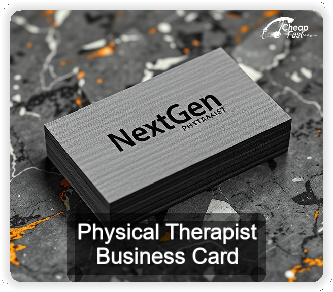 Physical Therapist business card design sample