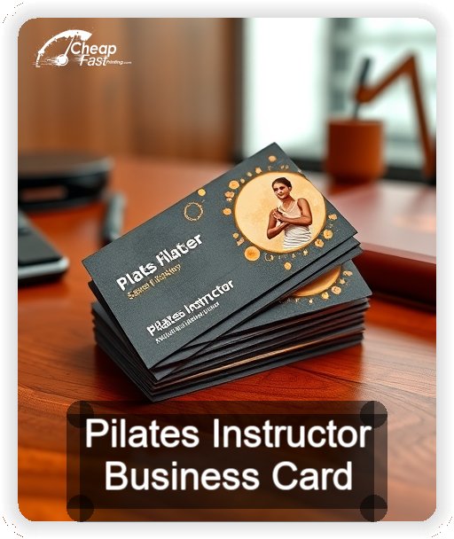 Pilates Instructor business card design sample