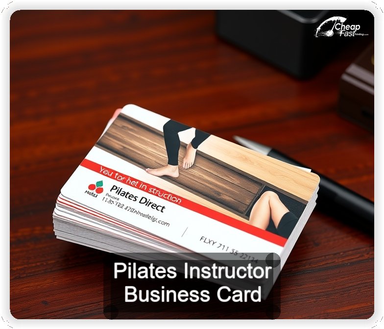 Pilates Instructor business card design sample