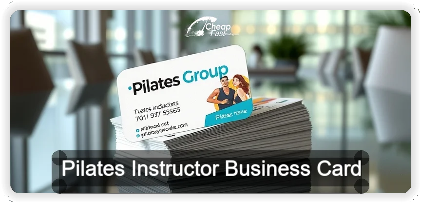 Pilates Instructor business card design sample