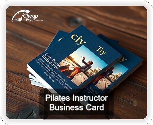 Pilates Instructor business card design sample