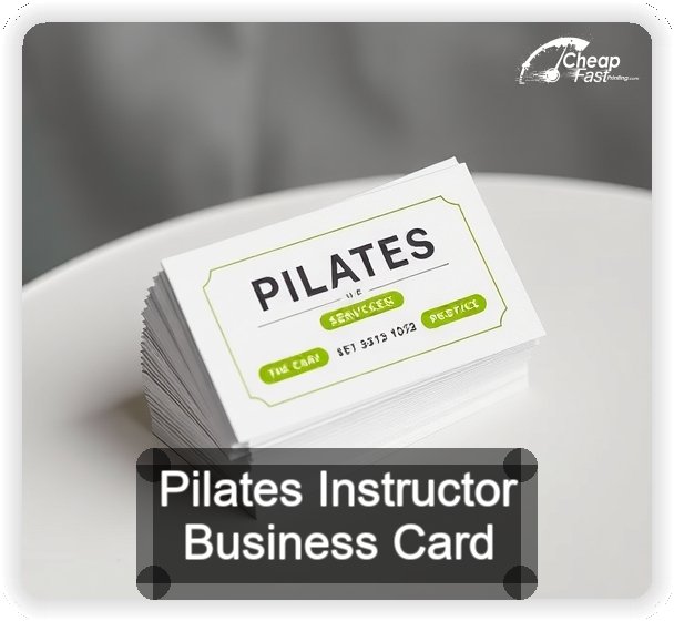 Pilates Instructor business card design sample