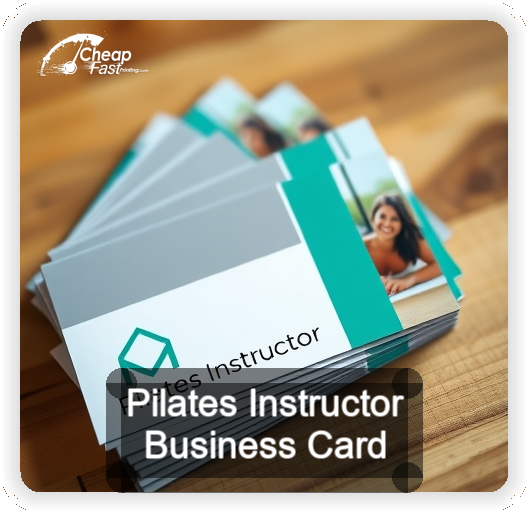 Pilates Instructor business card design sample