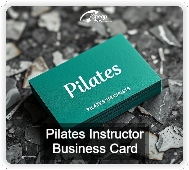 Pilates Instructor business card design sample