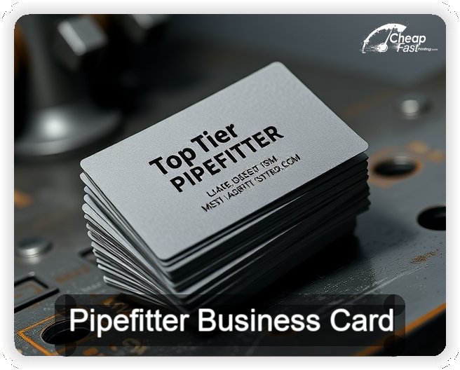Pipefitter business card design sample