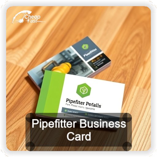 Pipefitter business card design sample