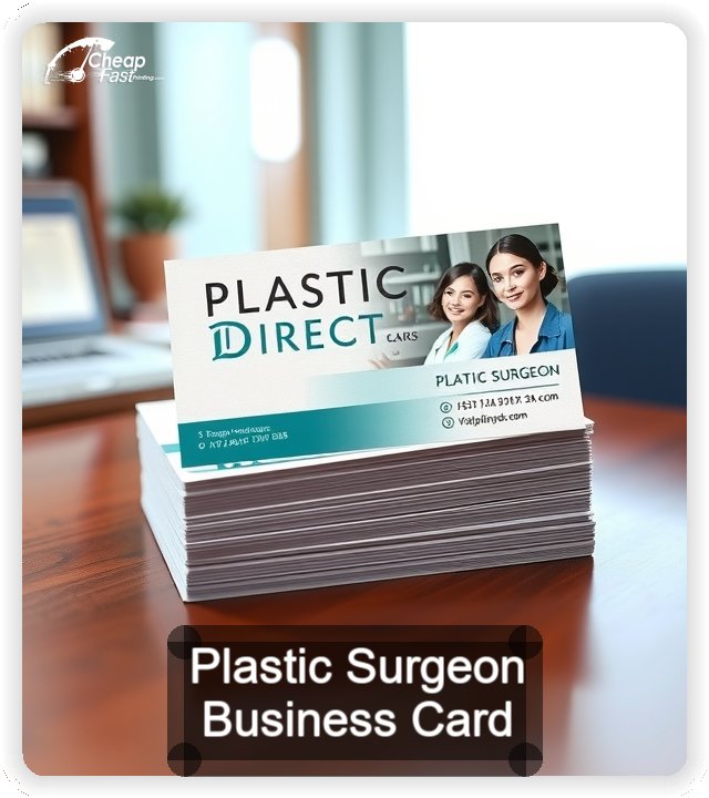 Plastic Surgeon business card design sample