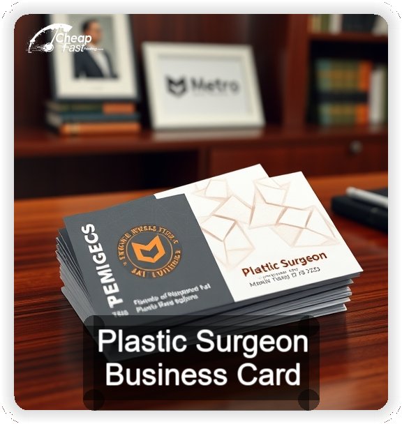 Plastic Surgeon business card design sample