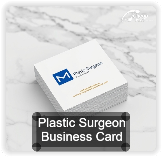 Plastic Surgeon business card design sample