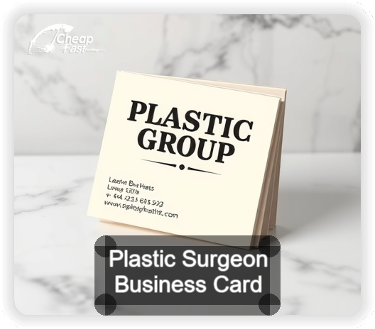 Plastic Surgeon business card design sample