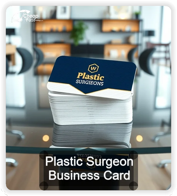 Plastic Surgeon business card design sample