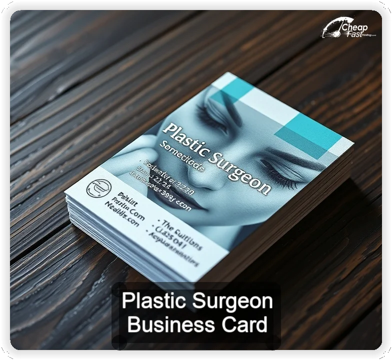 Plastic Surgeon business card design sample