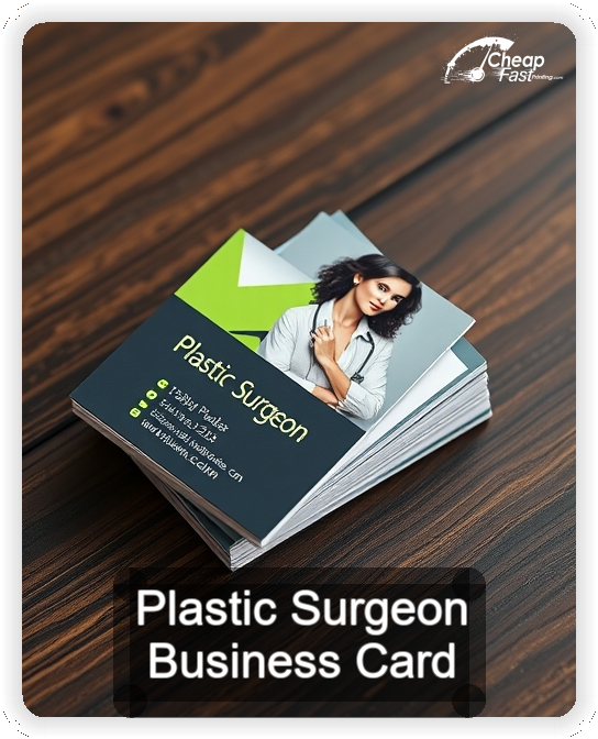 Plastic Surgeon business card design sample