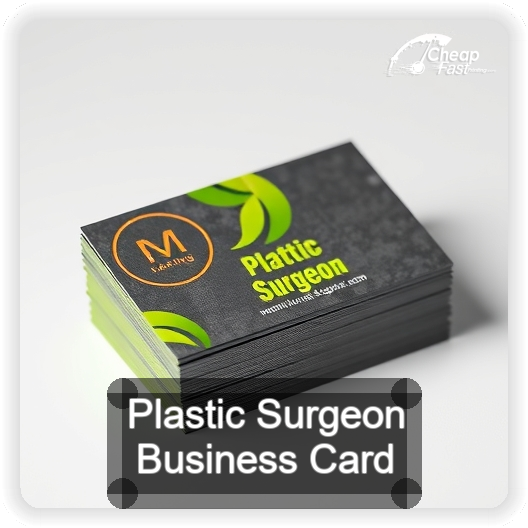Plastic Surgeon business card design sample