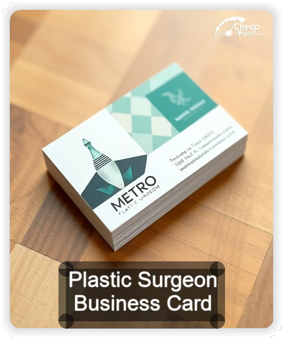 Plastic Surgeon business card design sample