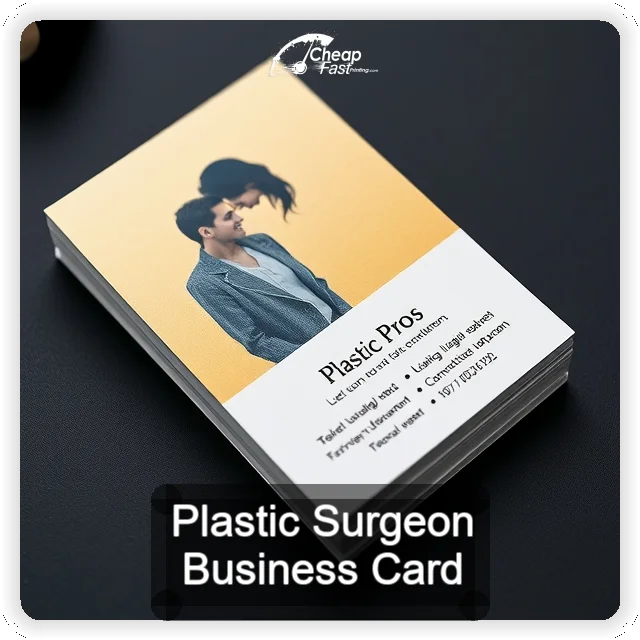 Plastic Surgeon business card design sample