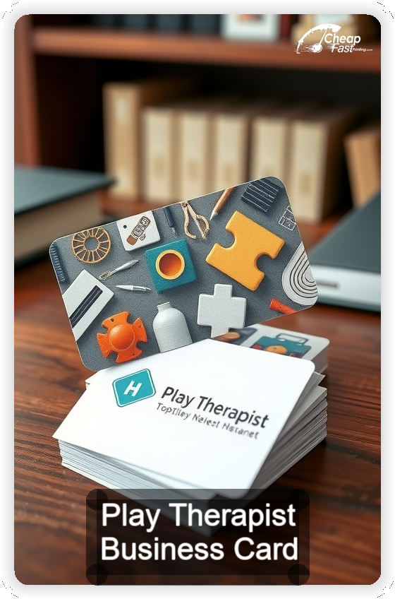 Play Therapist business card design sample