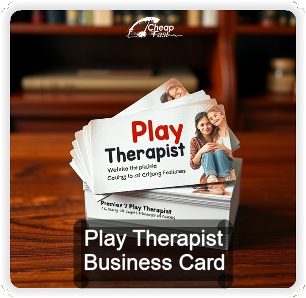 Play Therapist business card design sample