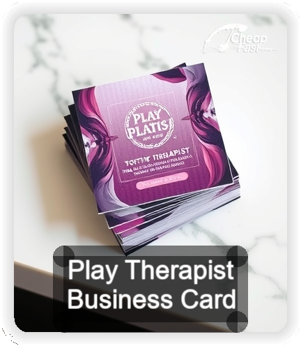 Play Therapist business card design sample