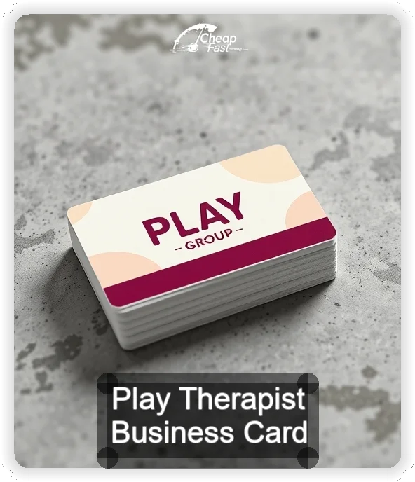 Play Therapist business card design sample