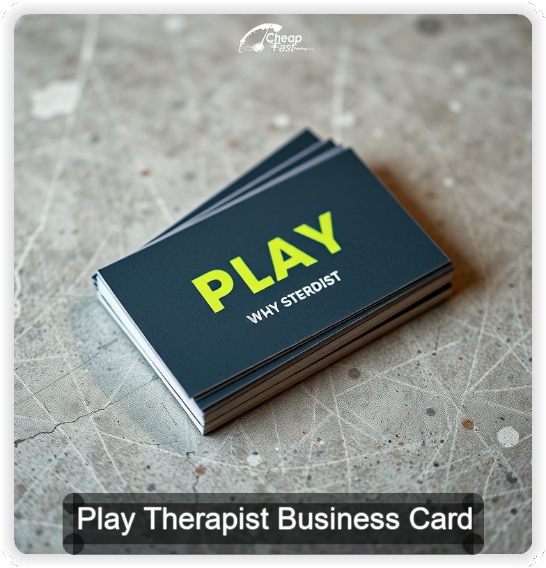 Play Therapist business card design sample
