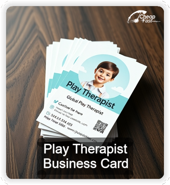 Play Therapist business card design sample