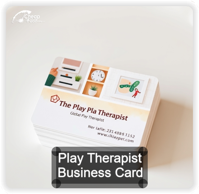 Play Therapist business card design sample