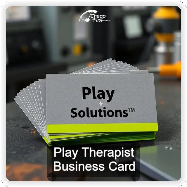 Play Therapist business card design sample