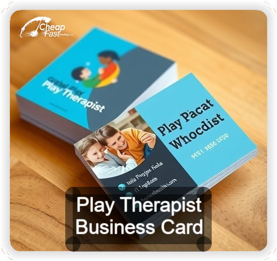 Play Therapist business card design sample