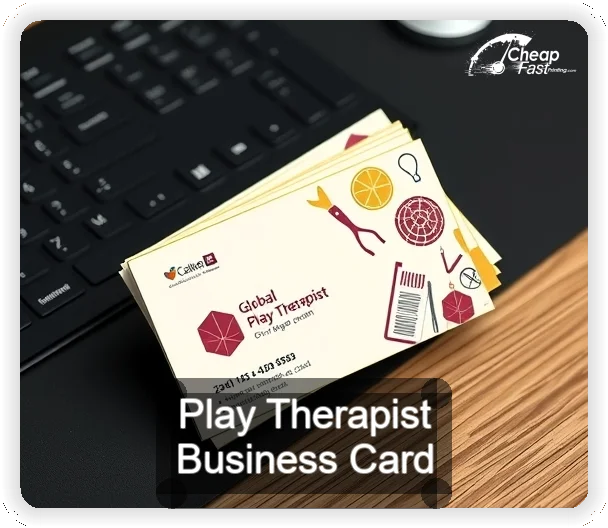Play Therapist business card design sample